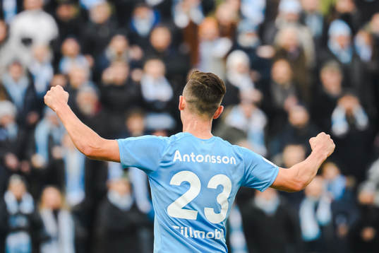 Malmö FFs Marcus Antonsson jublar