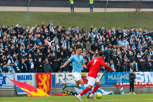 Malmö FFs Marcus Antonsson och Degerfors Nikola Ladan