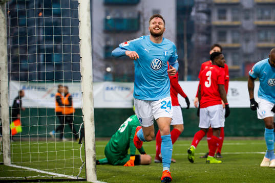 Malmö FFs Lasse Nielsen jublar