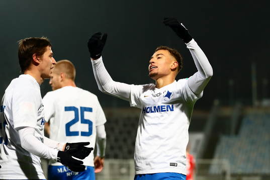 Norrköpings Jordan Larsson jublar