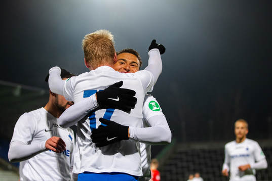 Norrköpings Jordan Larsson jublar