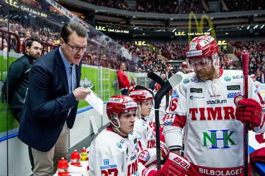 Timrås assisterande tränare Johan Thelin och Andreas