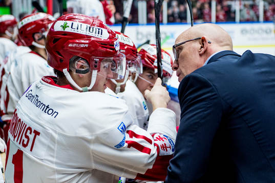Timrås Henrik Törnqvist och tränare Fredrik Andersson