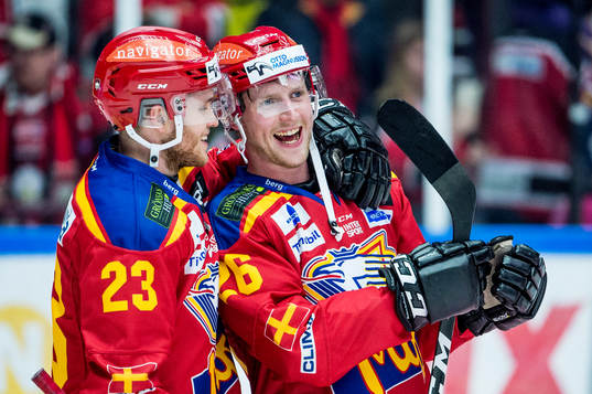 Malmö Redhawks Christoffer Forsberg och Axel Wemmenborn