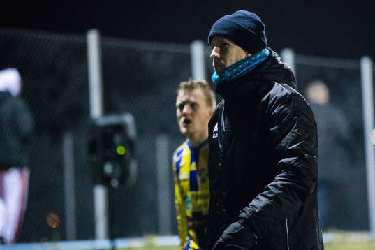 Eskilsminnes tränare Mattias Lindström deppar