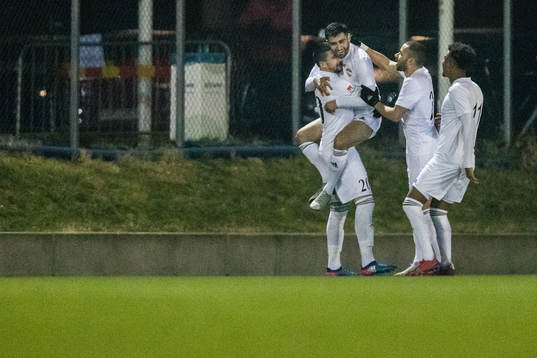 Dalkurds spelare jublar