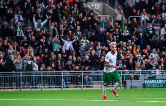 Hammarbys Sander Svendsen jublar
