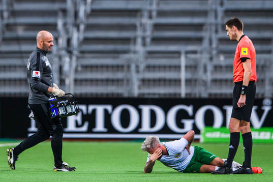 Hammarbys Sander Svendsen har ont