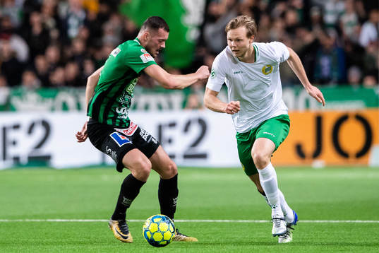 Varbergs Albert Ejupi och Hammarbys Tim Söderström