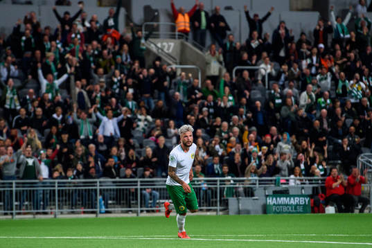 Hammarbys Sander Svendsen jublar