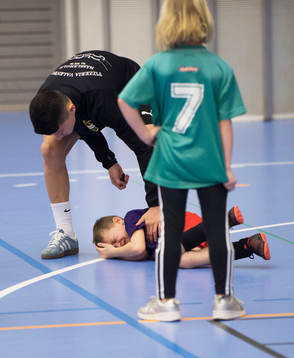i matchen i IFK Hässleholms Sportlovscup mellan kommunens
