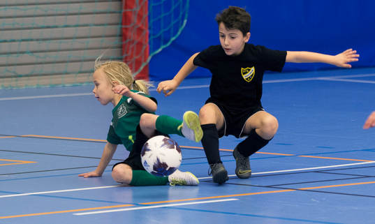 i matchen i IFK Hässleholms Sportlovscup mellan kommunens