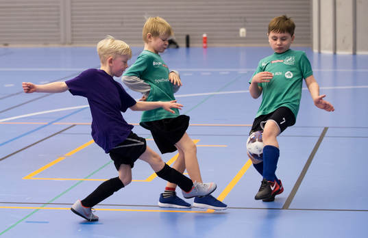i matchen i IFK Hässleholms Sportlovscup mellan kommunens