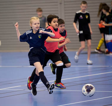 i matchen i IFK Hässleholms Sportlovscup mellan kommunens