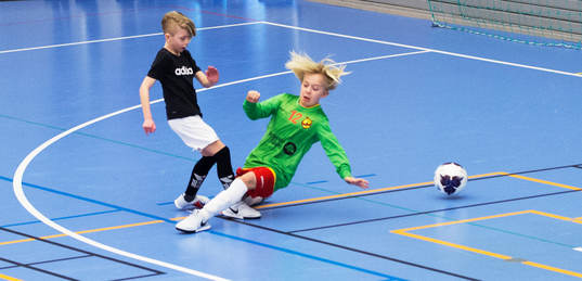 i matchen i IFK Hässleholms Sportlovscup mellan kommunens