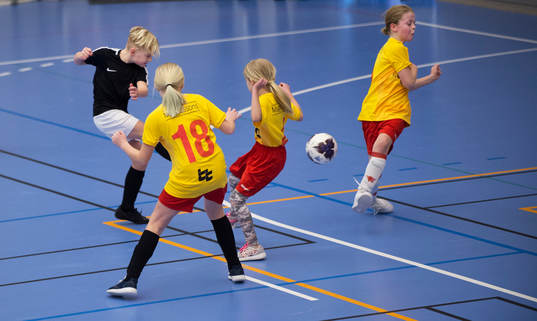 i matchen i IFK Hässleholms Sportlovscup mellan kommunens