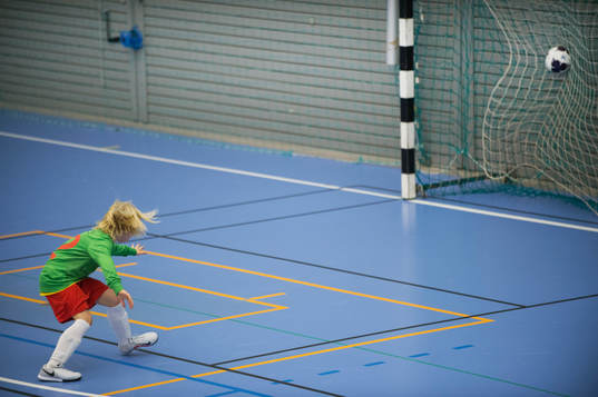 i matchen i IFK Hässleholms Sportlovscup mellan kommunens