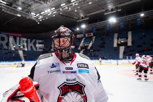 Malmö Redhawks målvakt Oscar Alsenfelt