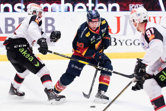 Malmö Redhawks Carl-Johan Lerby och Djurgårdens Niclas