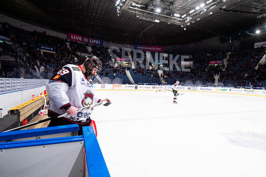 Malmö Redhawks målvakt Oscar Alsenfelt deppar