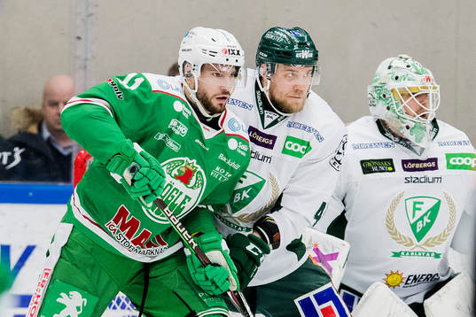 Rögles Mattias Sjögren och Färjestads Ilari Melart