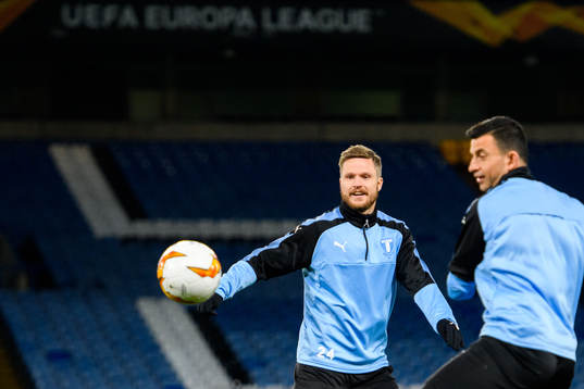 Lasse Nielsen and Behrang Safari of Malmö FF