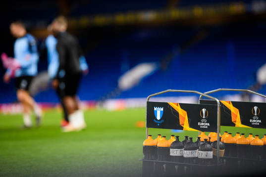 Water bottles of Malmö FF