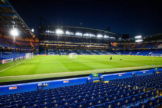 General view inside Stamford Bridge prior to the Europa