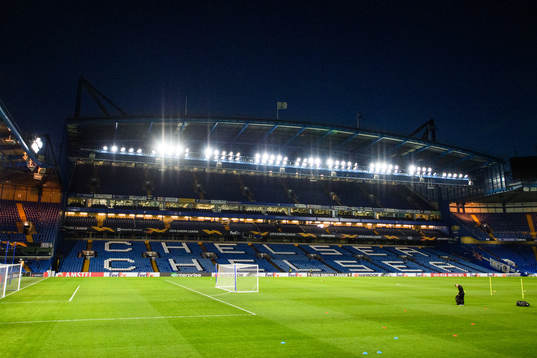 General view inside Stamford Bridge prior to the Europa
