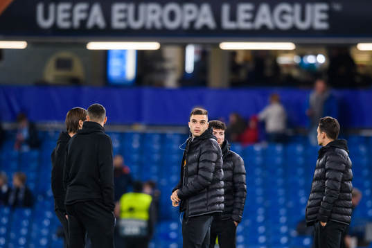 Egzon Binaku of Malmö FF prior to the Europa league match