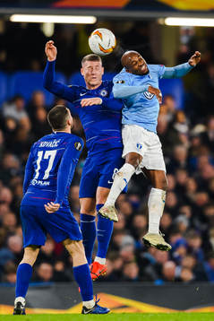 Ross Barkley of Chelsea and Fouad Bachirou of Malmö FF