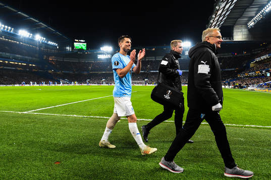 Markus Rosenberg of Malmö FF leaves the pitch