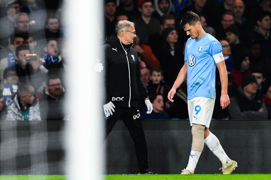 Markus Rosenberg of Malmö FF leaves the pitch