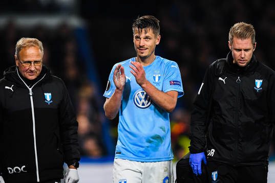 Markus Rosenberg of Malmö FF leaves the pitch