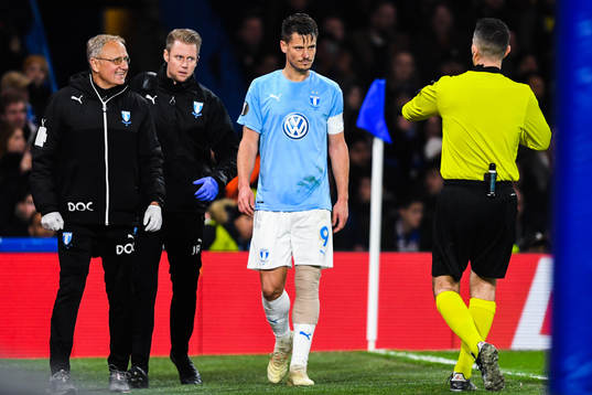 Markus Rosenberg of Malmö FF leaves the pitch