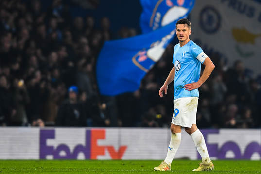 Markus Rosenberg of Malmö FF looks dejected