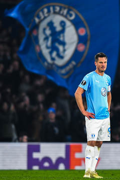 Markus Rosenberg of Malmö FF looks dejected