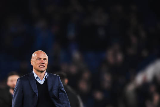 Uwe Rösler, head coach of Malmö FF looks dejected