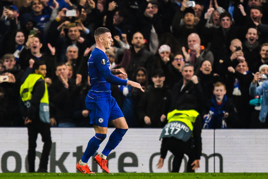 Ross Barkley of Chelsea celebrates