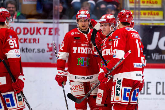 Timrå och Johannes Kinnvall jublar