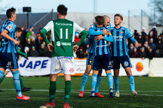Djurgårdens spelare jublar