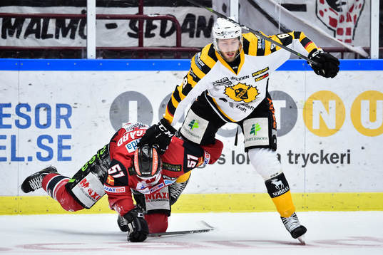Malmö Redhawks Emil Sylvegård och Skellefteås Petter