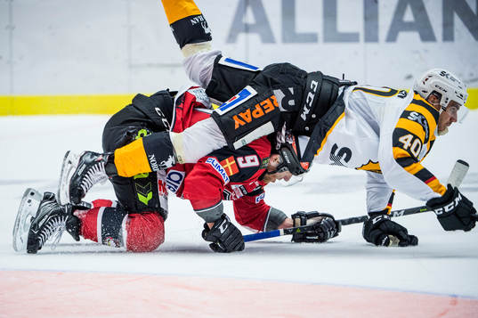 Malmö Redhawks Frederik Storm och Jesper Jensen
