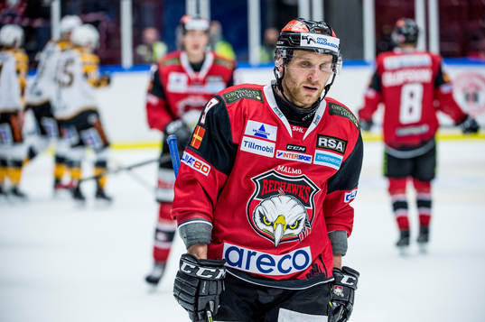 Malmö Redhawks Frederik Storm deppar