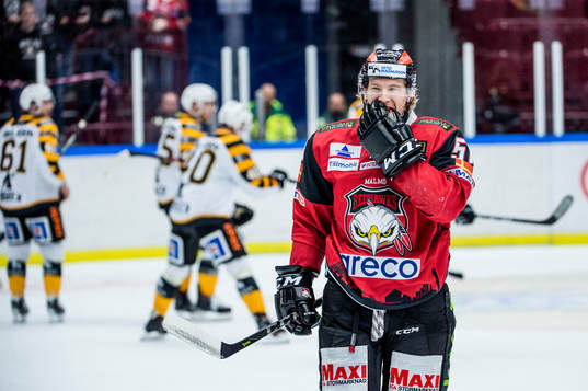 Malmö Redhawks Emil Sylvegård deppar