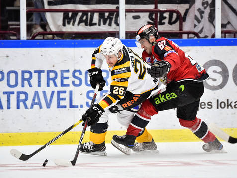 Skellefteås Patrik Norén och Malmö Redhawks Konstantin