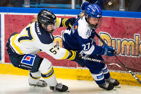 s Lina Ljungblom  och Leksands Ida Nikula
