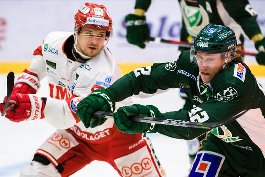 Timrås Johannes Salmonsson och Färjestads Jesper Olofsson