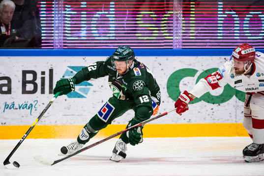 Färjestads Alexander Reichenberg och Timrås Andreas