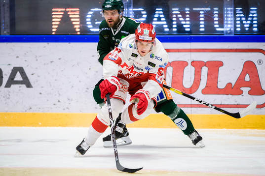 Färjestads Mikael Wikstrand och Timrås Filip Hållander